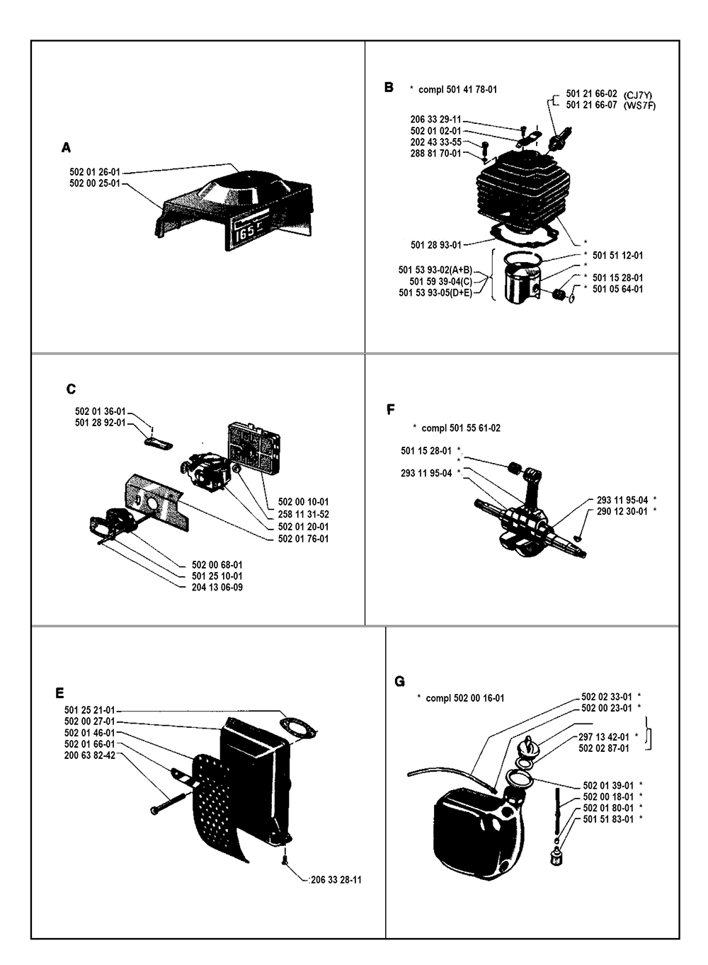 Husqvarna 165 R(I8000004) Parts List Husqvarna 165 R(I8000004